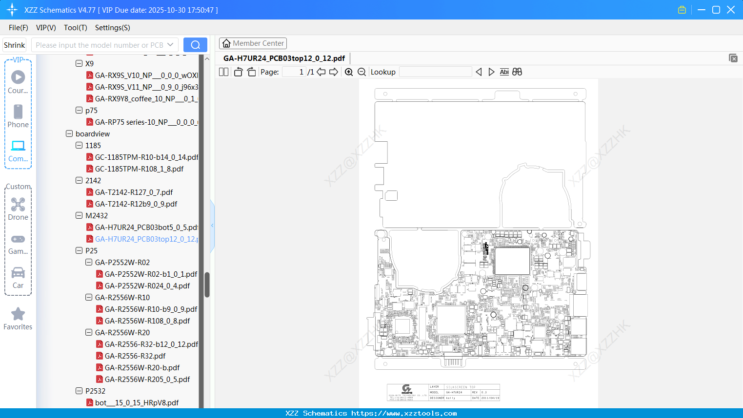 Laptop Gigabyte GA-H7UR24_PCB03top12_0_12